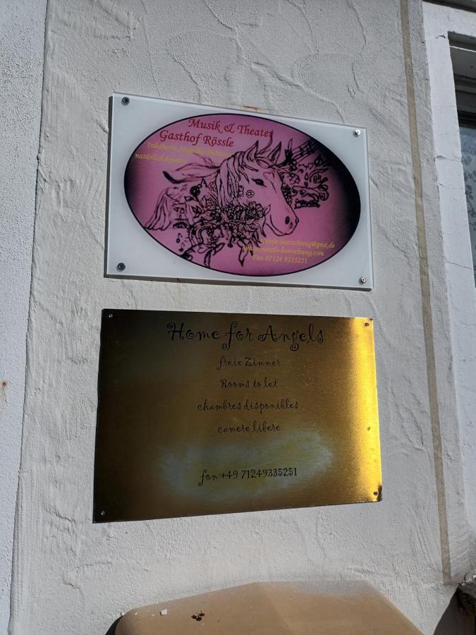 Musik Und Theater Gasthof Roessle - Rooms For Angels Burladingen Exterior foto